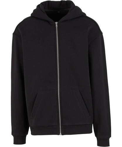 Build Your Brand Loose-fit zip hoodie