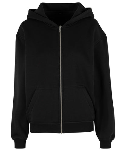 Build Your Brand Women’s loose-fit zip hoodie