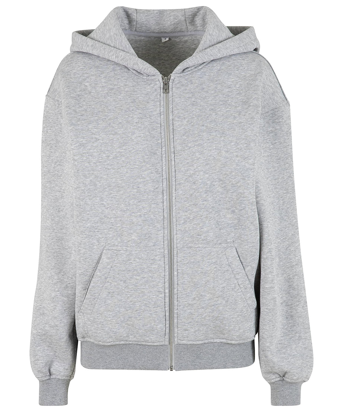 Build Your Brand Women’s loose-fit zip hoodie
