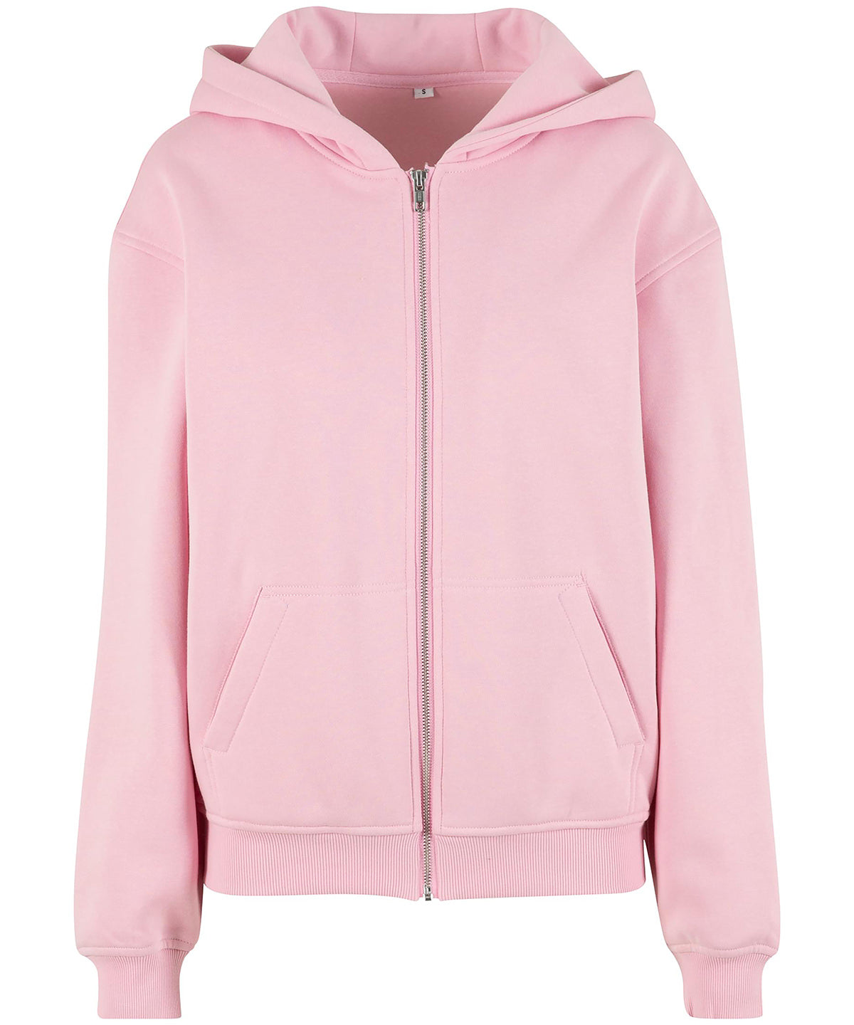 Build Your Brand Women’s loose-fit zip hoodie