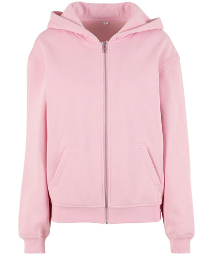 Build Your Brand Women’s loose-fit zip hoodie