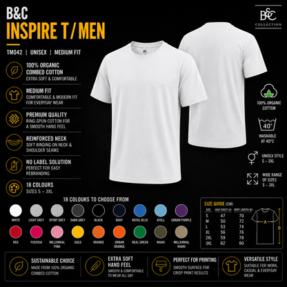 Custom B&C Inspire T-Shirt (140 GSM)