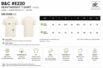 Custom B&C E220 T-Shirt