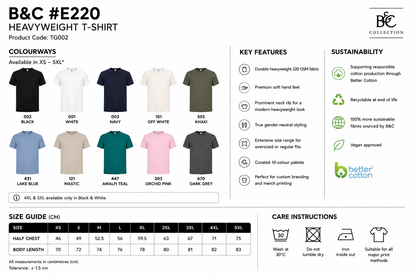Custom B&C E220 T-Shirt