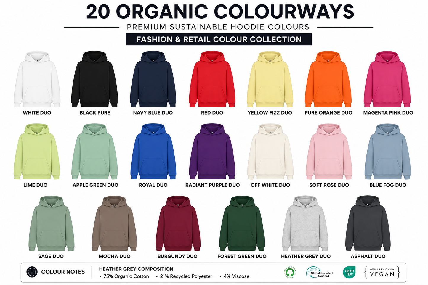 Custom B&C Organic Hoodie (280 GSM EDITION)