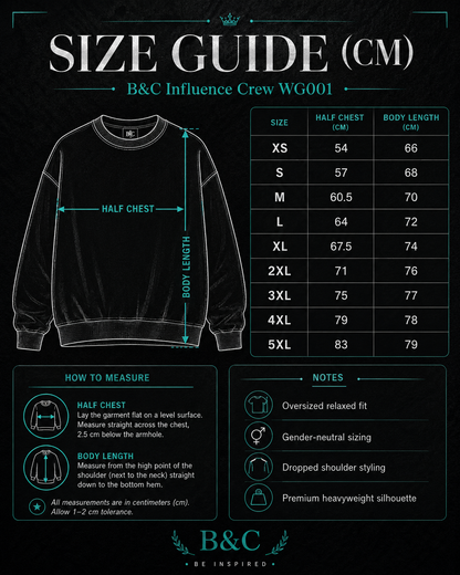Custom B&C Influence Crew (350 GSM EDITION)