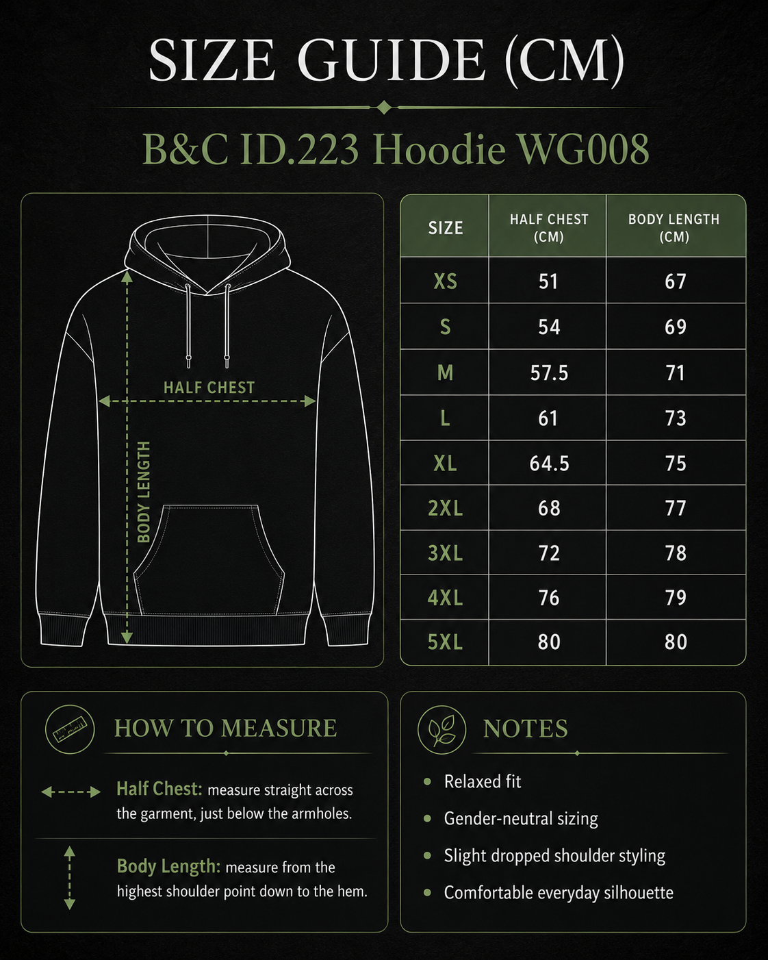 Custom B&C ID.223 Hoodie (280 GSM EDITION)