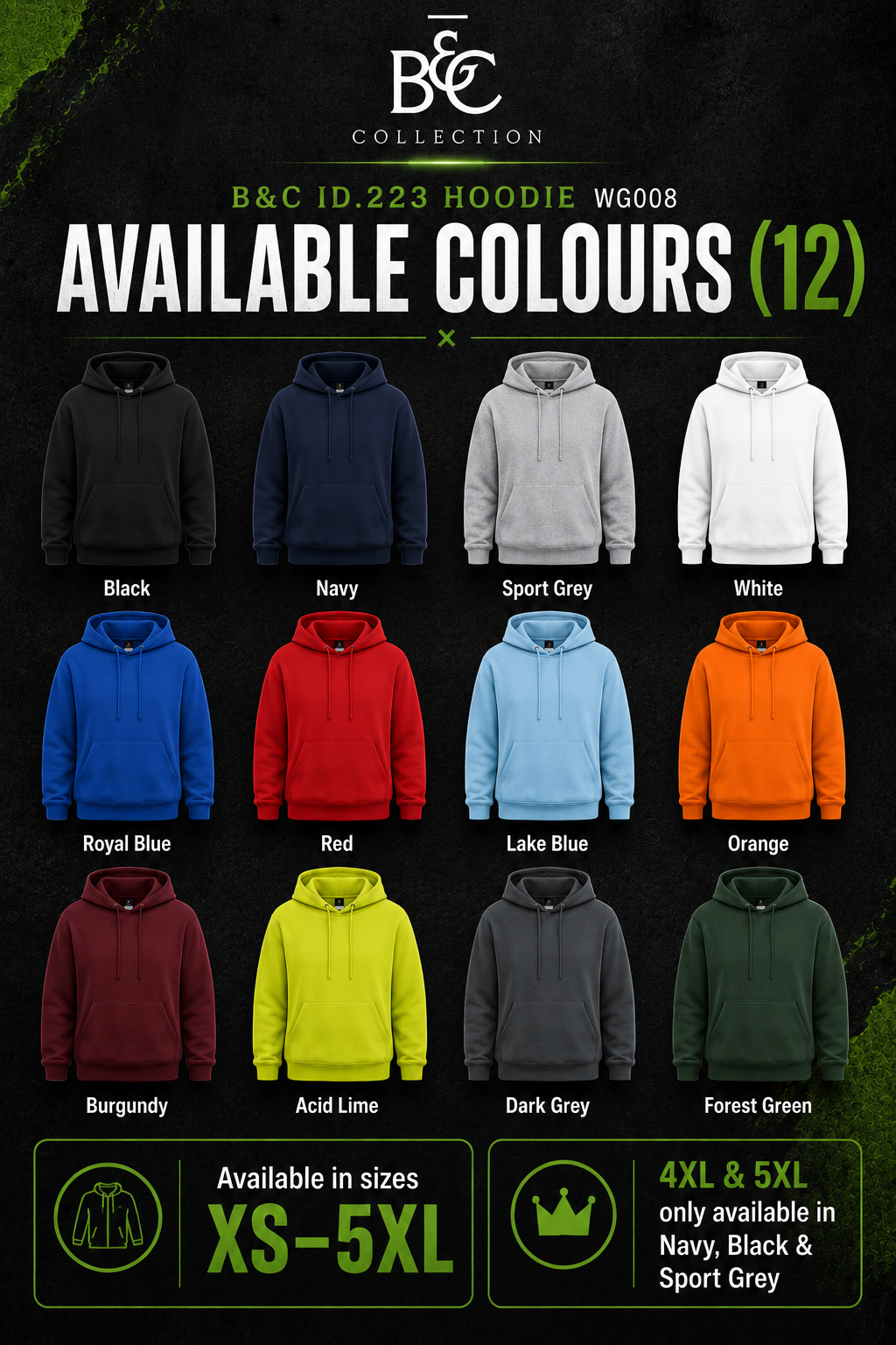 Custom B&C ID.223 Hoodie (280 GSM EDITION)