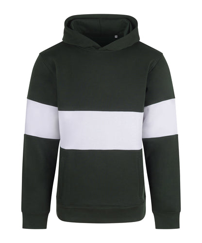 Front Row Heavyweight panelled hoodie