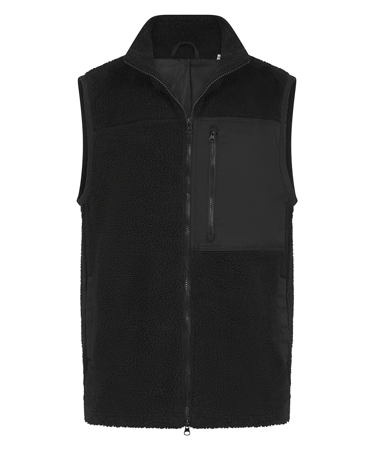 Front Row Recycled sherpa gilet