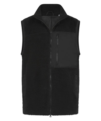 Front Row Recycled sherpa gilet