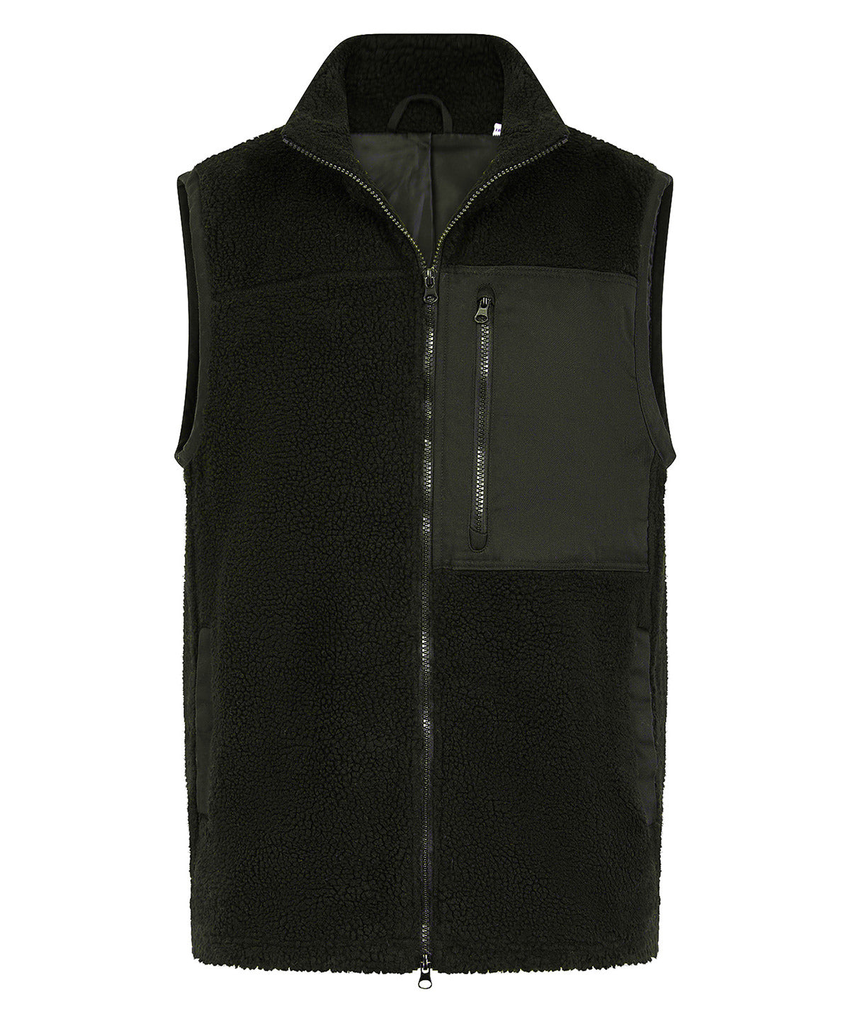 Front Row Recycled sherpa gilet