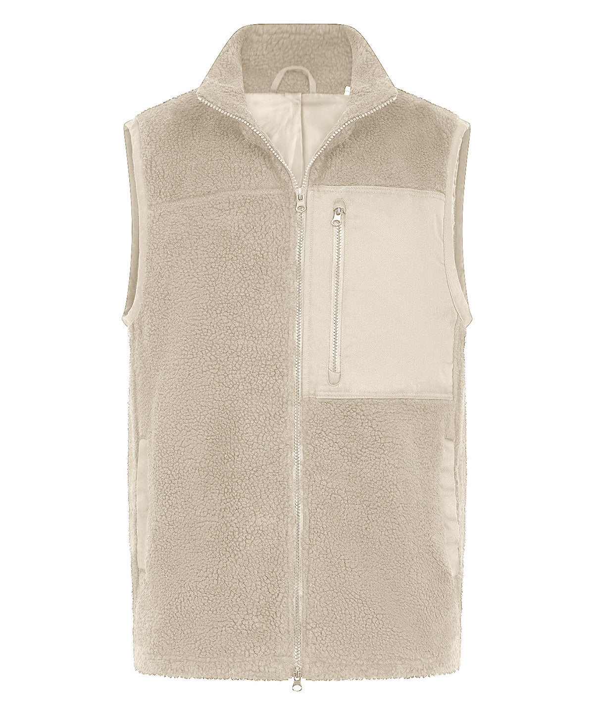 Front Row Recycled sherpa gilet
