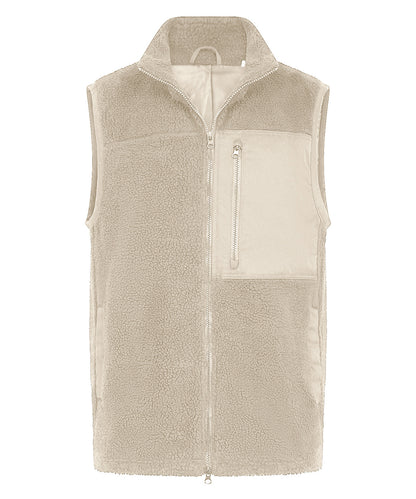 Front Row Recycled sherpa gilet