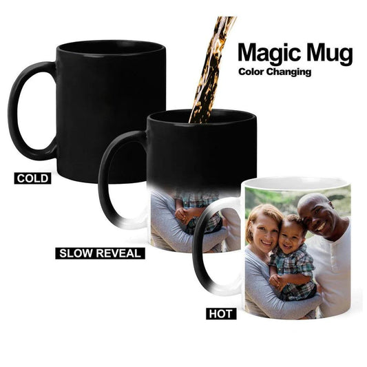 Customisable Black Colour Changing Mug