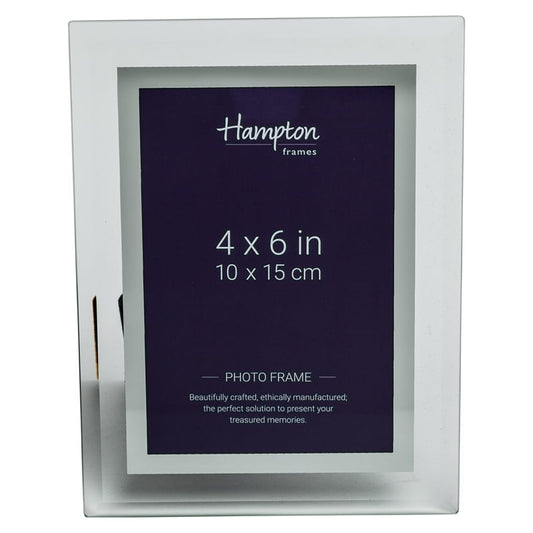 Clear glass mirror highlight 4x6