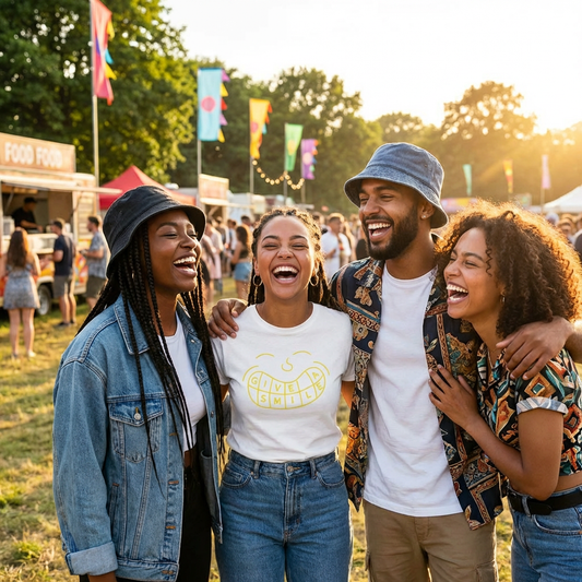 Give a Smile T-Shirt (YELLOW LOGO EDITION)