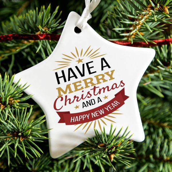 Ceramic Christmas Decoration - Star
