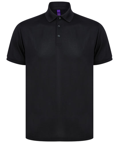 Henbury Recycled polyester polo shirt