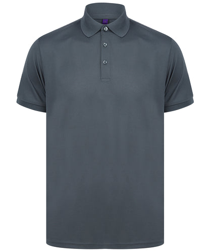 Henbury Recycled polyester polo shirt