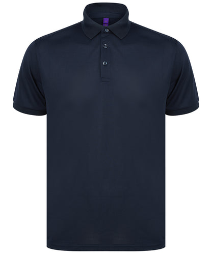 Henbury Recycled polyester polo shirt