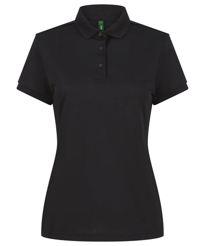 Henbury Women’s recycled polyester polo shirt