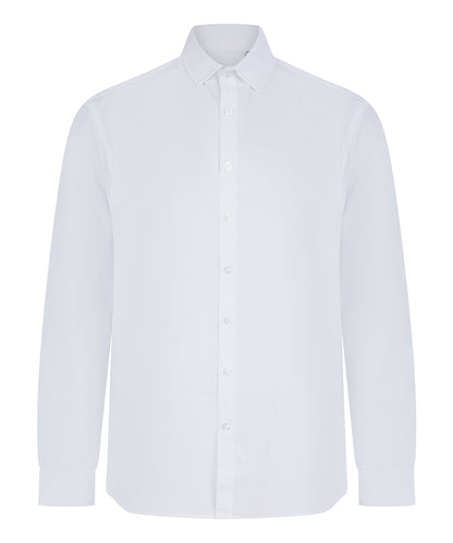 Henbury Long sleeve ‘cotton-feel’ Coolplus® shirt