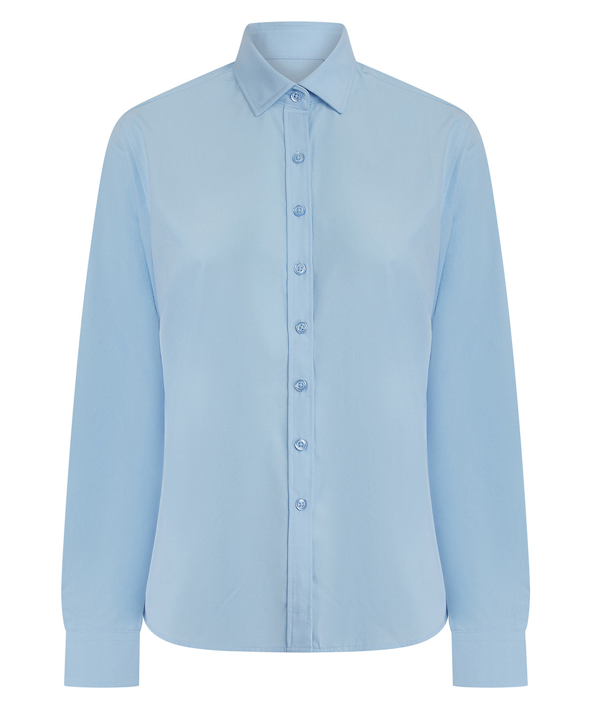 Henbury Women’s long sleeve ‘cotton-feel’ Coolplus® shirt