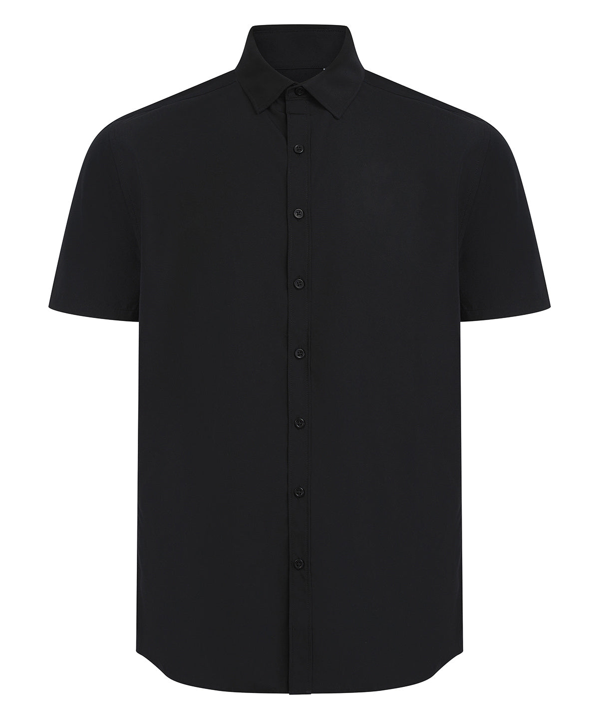 Henbury Short sleeve ‘cotton-feel’ Coolplus® shirt