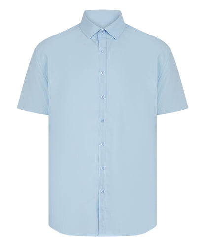 Henbury Short sleeve ‘cotton-feel’ Coolplus® shirt