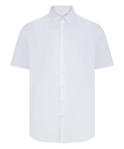 Henbury Short sleeve ‘cotton-feel’ Coolplus® shirt