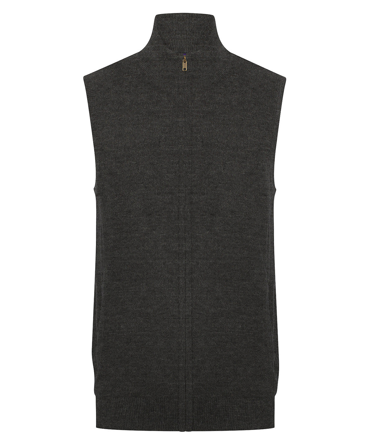 Henbury Sleeveless zip-through jumper