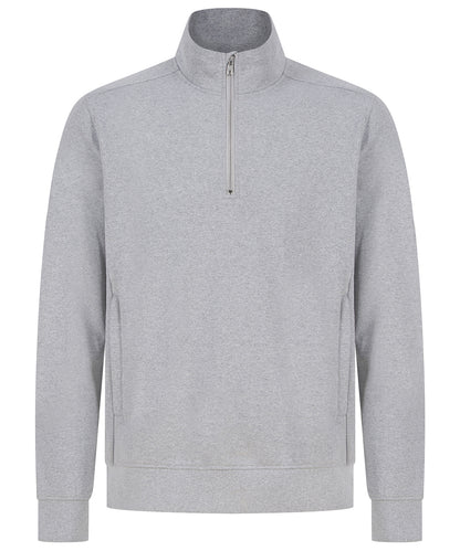 Henbury Unisex sustainable ¼-zip sweatshirt