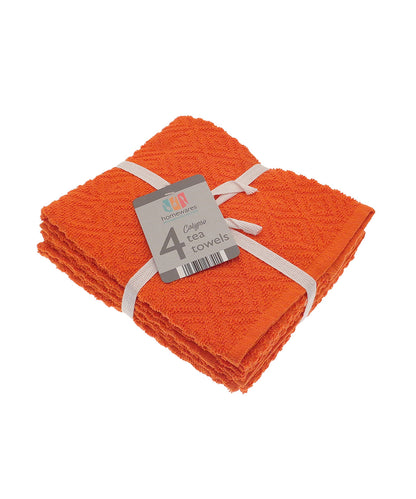 Calypso tea towels (4-pack) - Orange