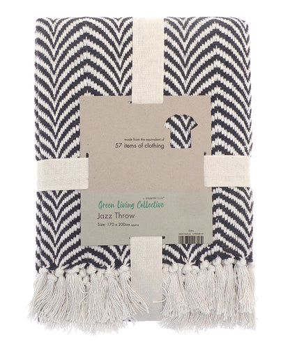 Home & Living Recycled mixed-fabric throw