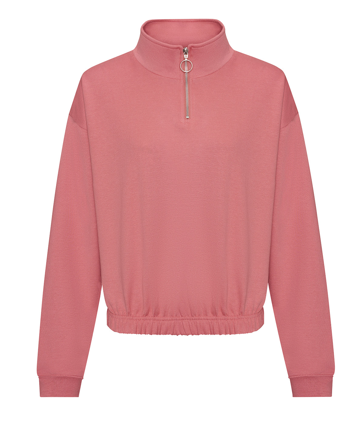AWDis Just Hoods Women's cropped ¼-zip sweat