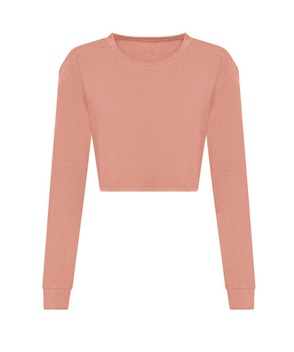 AWDis Just T's Women's long sleeve cropped T