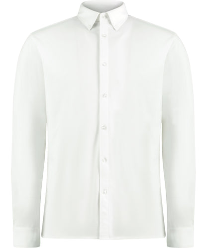 Kustom Kit Long sleeve Superwash® 60° piqué shirt (tailored fit)