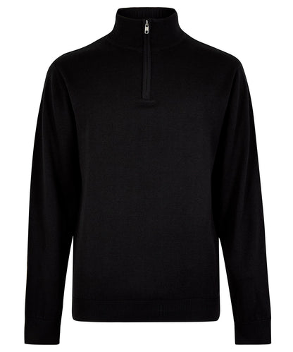 Kustom Kit Regular fit Arundel 1/4-zip sweater