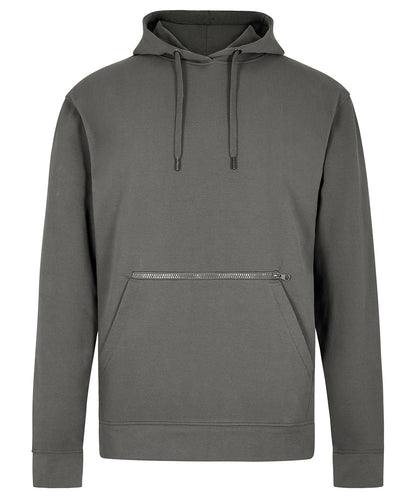 Kustom Kit Regular fit piqué hoodie with zipped pocket