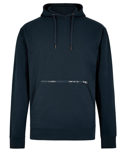 Kustom Kit Regular fit piqué hoodie with zipped pocket