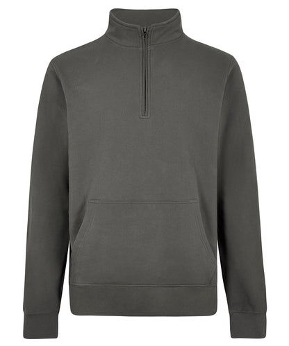 Kustom Kit Regular fit 1/4-zip piqué sweatshirt