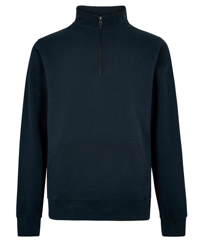 Kustom Kit Regular fit 1/4-zip piqué sweatshirt