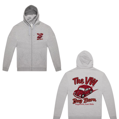 VW Bug Barn Custom Zip-Up Hoodie