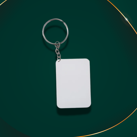 Customisable Keyring - Polymer - Thick Rectangle