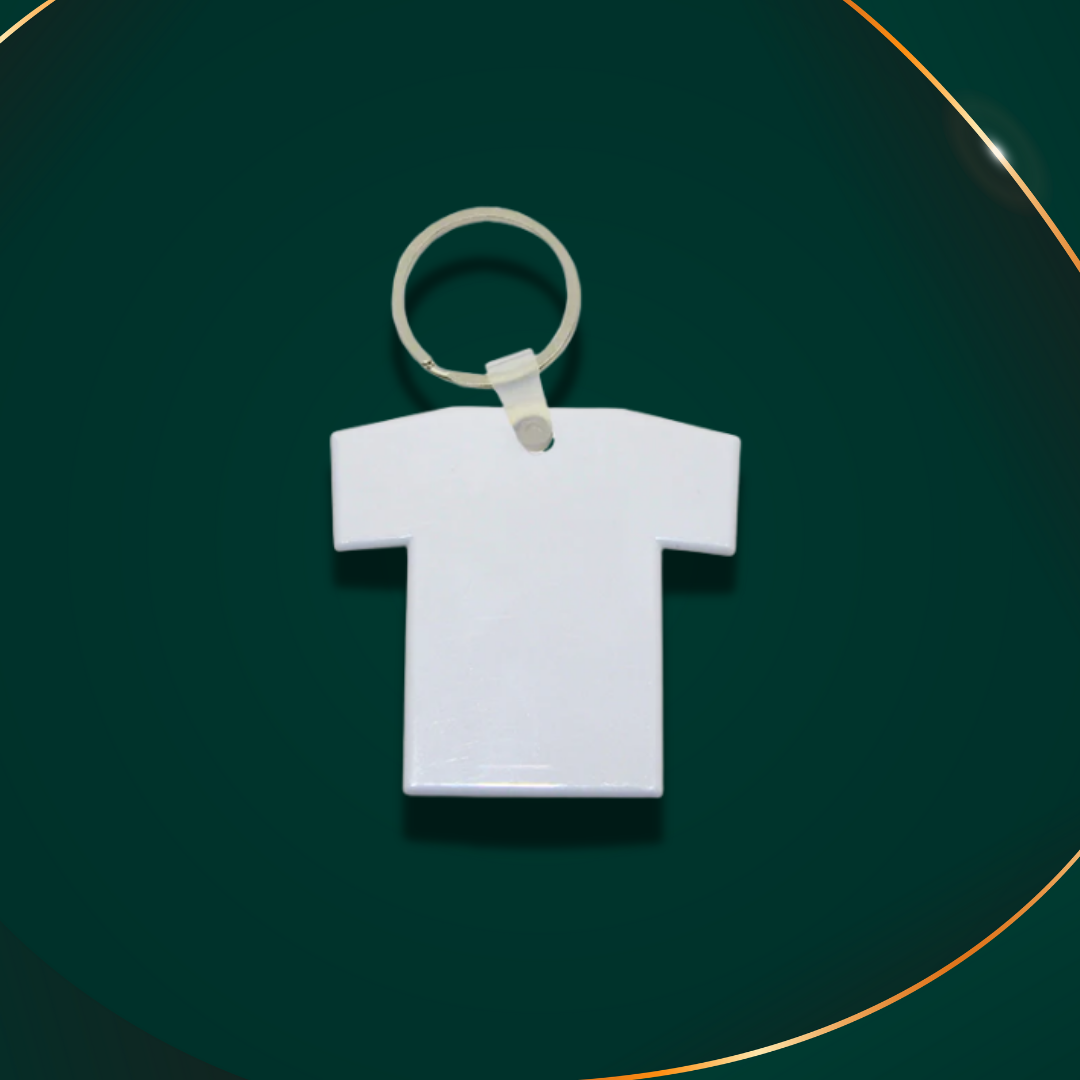 Customisable Keyring - MDF - T-Shirt - Double Sided