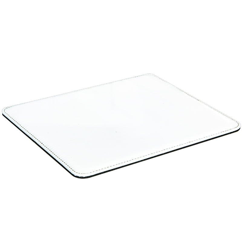 Faux Leather Mouse Mat - White