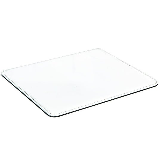 Faux Leather Mouse Mat - White