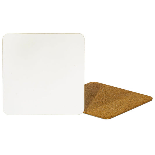 Aluminium Coaster with Cork - Square