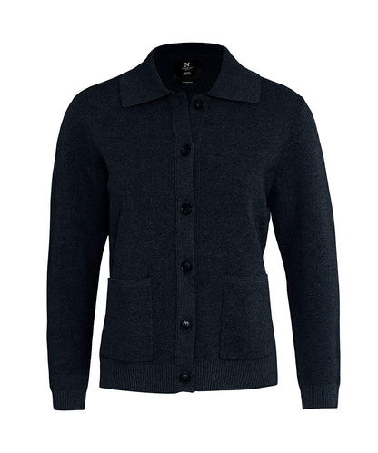 Women’s Wilton – refined Milano knit overshirt - Navy